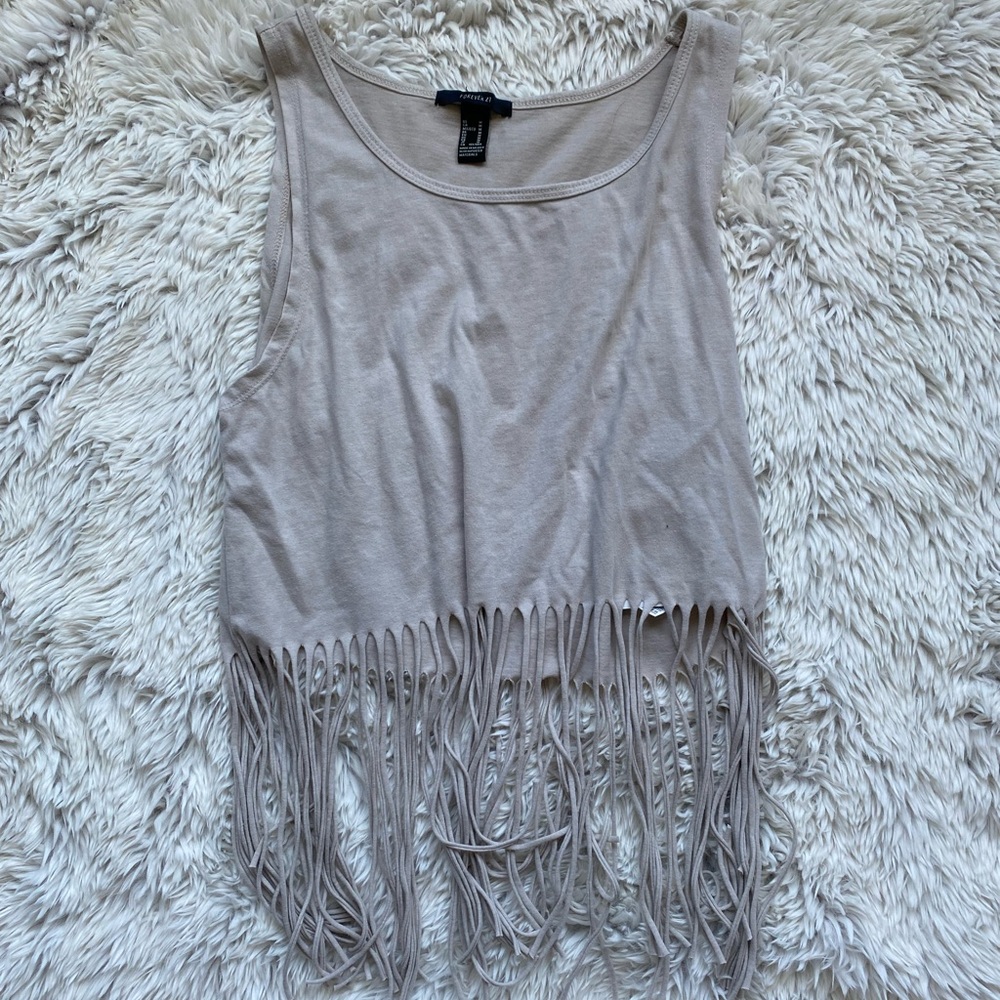 Fringe Forever 21 Crop Tank